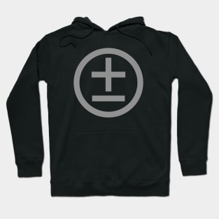 Plus or Minus Gray Hoodie